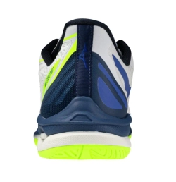 Теннисные кроссовки Mizuno Wave Exceed Tour 7 AC - white/dazzling blue/light yellow