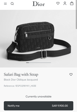 Сумка через плечо Christian Dior Safari Bag with strap