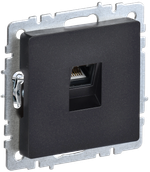 BRITE Розетка компьютерная RJ45 кат.6 РК11-БрЧ черный IEK