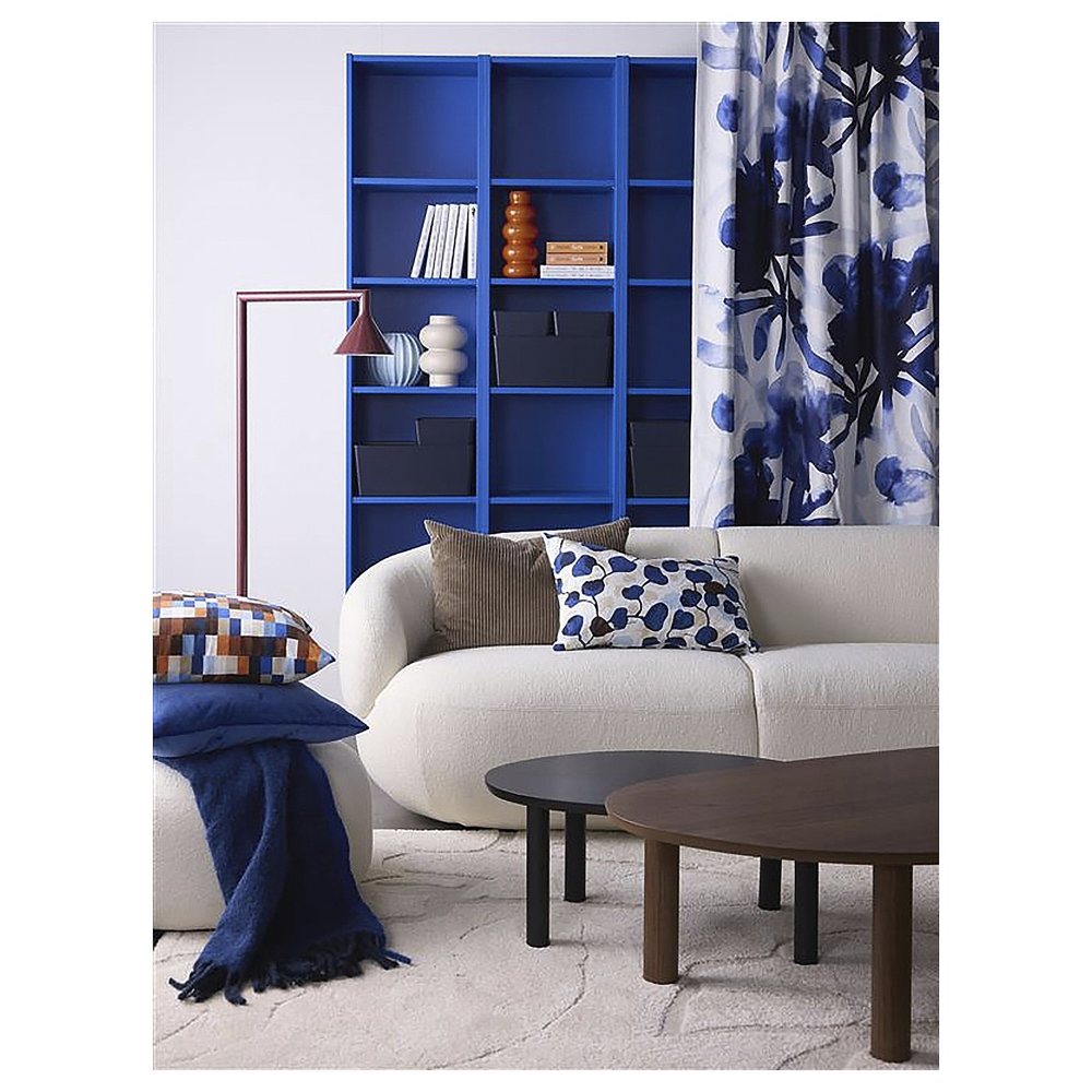 IKEA PERSIKOTRÄD  (ИКЕА ПЕРСИКОТРЭД)  -  Наволочка декоративная - синий/лист 40x58 см