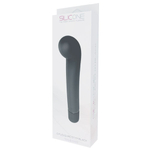 Чёрный вибростимулятор для G-точки G-PLEASURE STYM SILICONE - 12,5 см. (Цвет: черный)