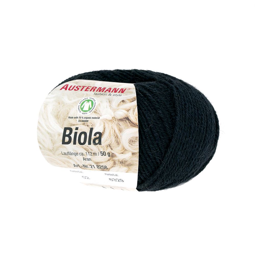 Пряжа Austermann (Аустерманн) Biola / уп.10 мот. по 50 г, 112 м, 12009