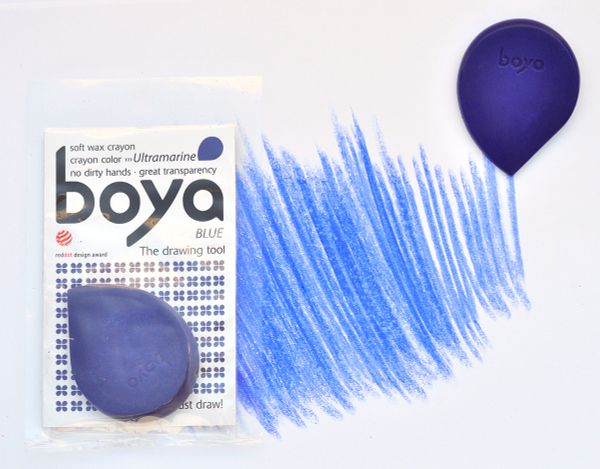 Пастель восковая Boya, мелок, 20 г, 1 шт, ультрамарин