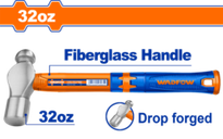 Молоток с круглым бойком 900 гр (6/18) WADFOW WHM5332