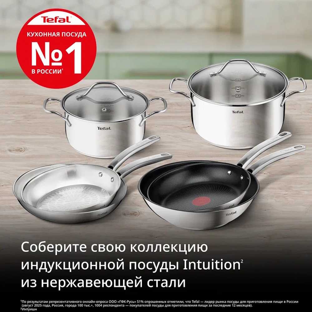 Индукционная сковорода Tefal Intuition 24 см B8590435