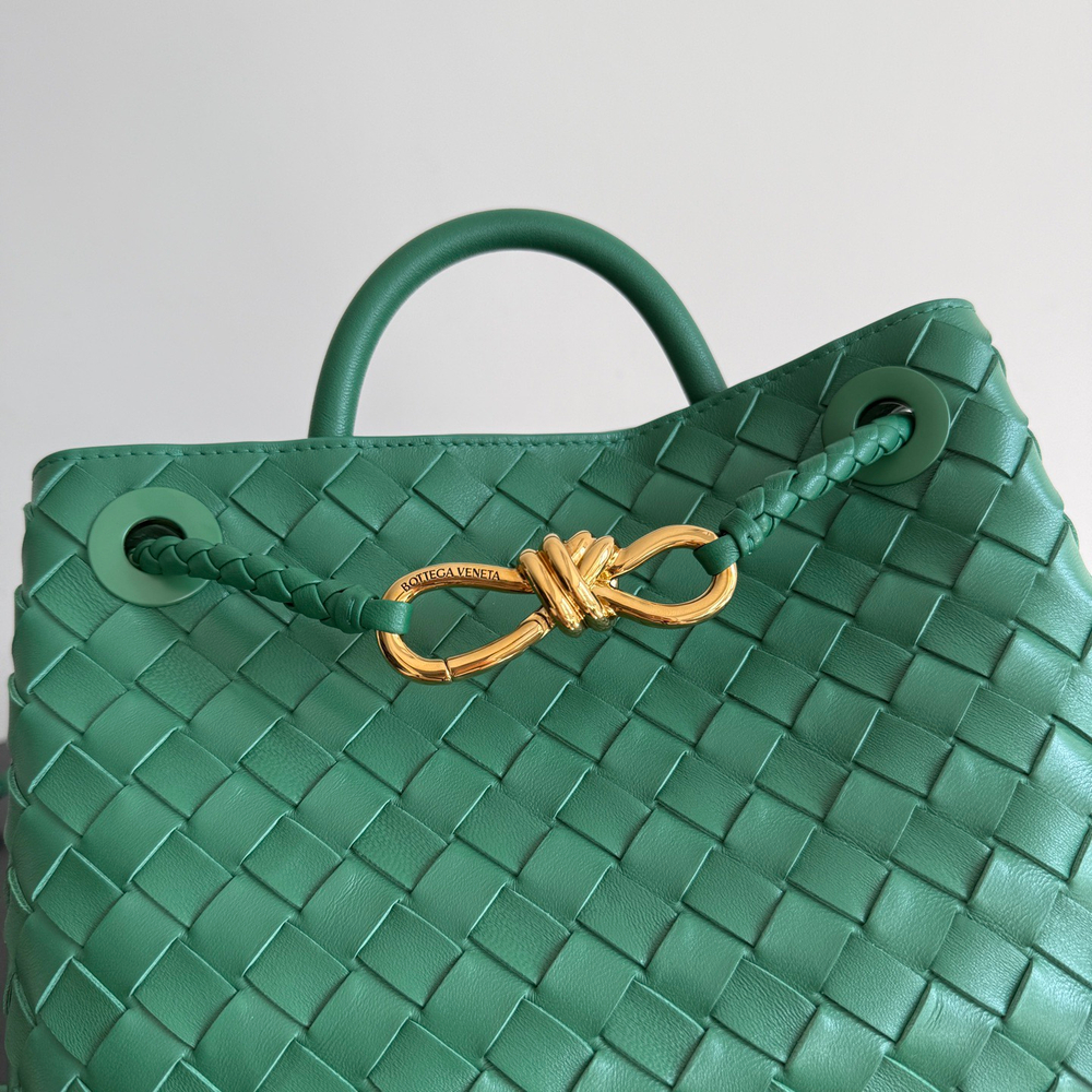 Сумка Bottega Veneta Andiamo Small — зелёная — фото 3