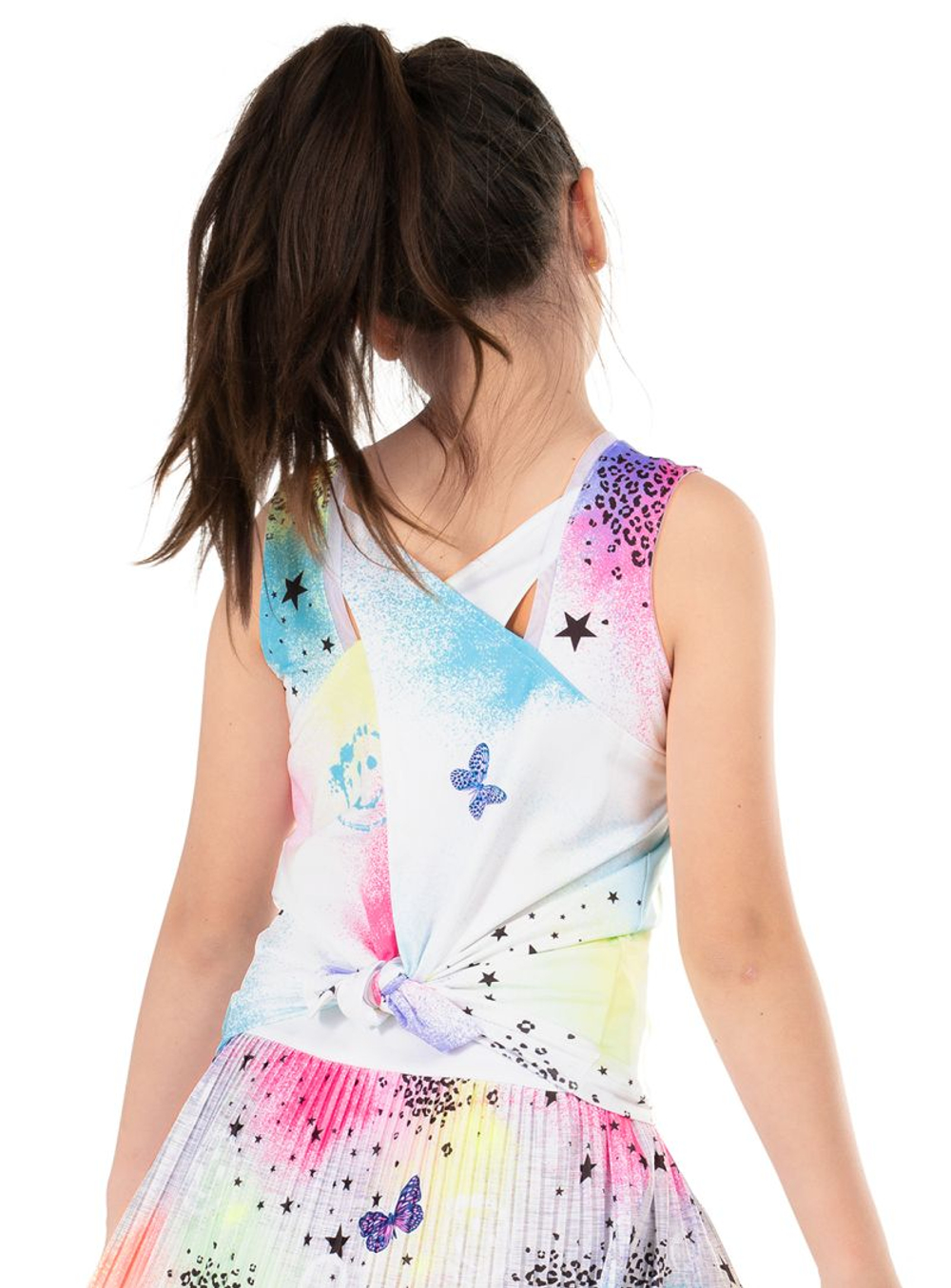 Детская майка Lucky in Love Novelty Print Graffiti Squad Tie Back Tank - multicolor