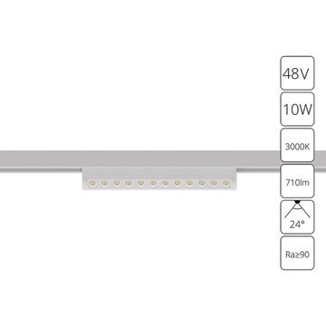 Магнитный трековый светодиодный светильник 10W 3000K A7288PL-1WH белый Optima Arte Lamp