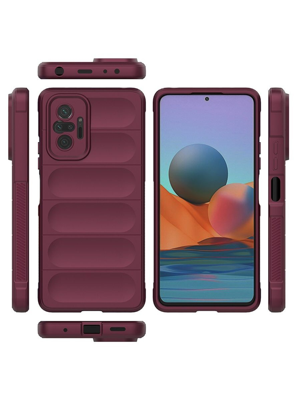 Противоударный чехол Flexible Case для Xiaomi Redmi Note 10 Pro