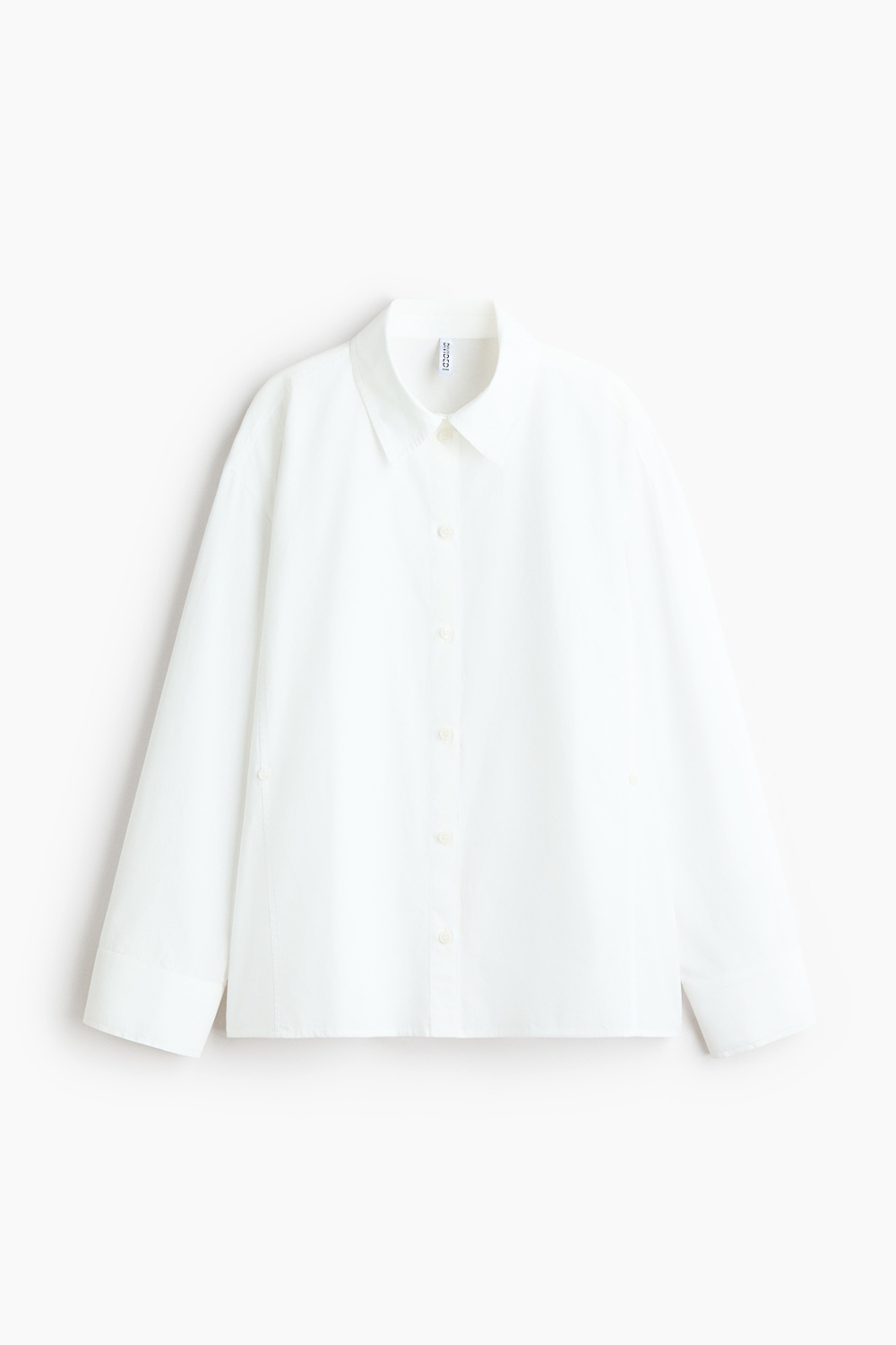 Приталенная рубашка из поплина — длинные рукава - H&M