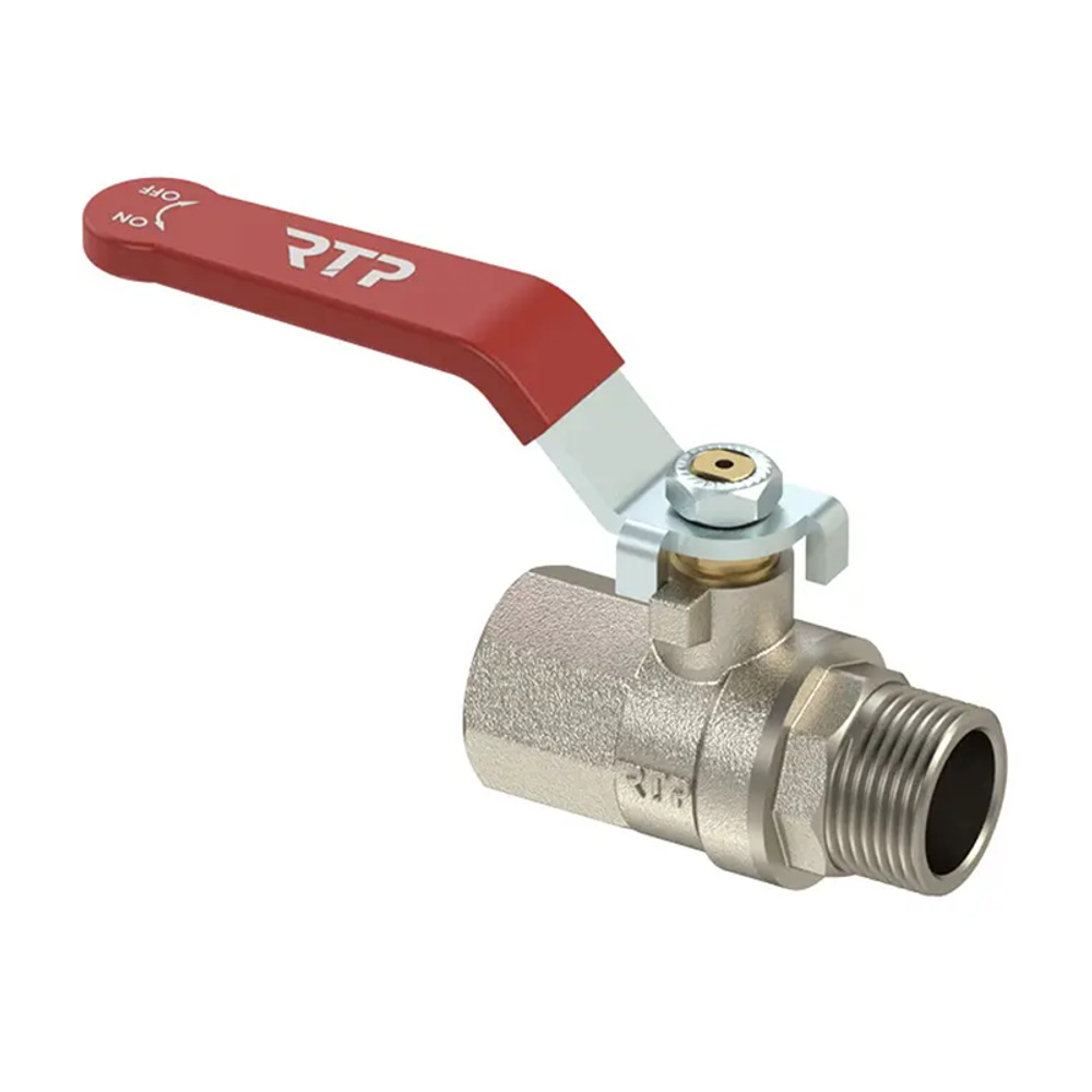 Кран шар латунный 1" вн/нар PN25 ручка рычаг (25355) Кран шар латунный 1" вн/нар PN25 ручка рычаг (25355)