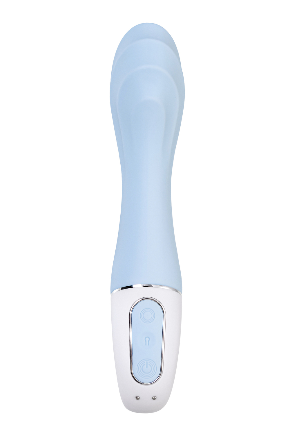 Нереалистичный вибратор Satisfyer Air Pump Vibrator 5, силикон, голубой,  см.