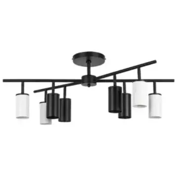 Люстра потолочная 8*GU10 LR728364374 черный/белый Rullo Lightstar