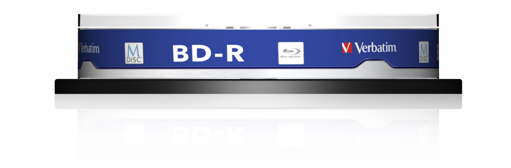 Оптический диск Verbatim BD-R 25GB 4X MDISC Lifetime archival Inkjet Printable, Spindle, 10 шт