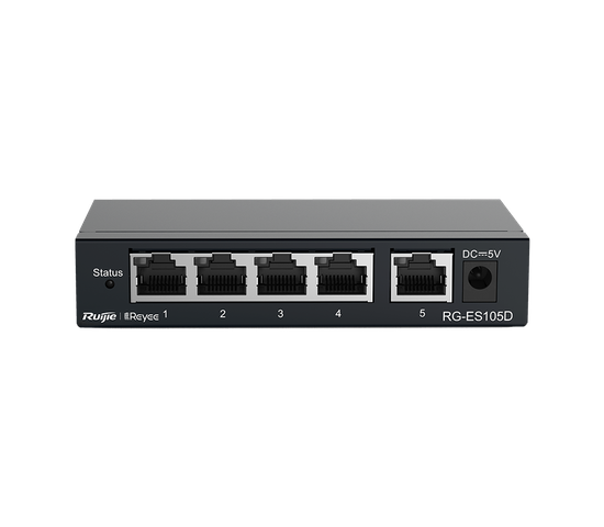 Неуправляемые коммутаторы в металлическом корпусе RG-ES108GD серии RG-ES100