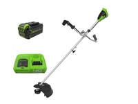 Аккумуляторный триммер Greenworks GD40BCBK5B,2105707UGB 40v, 40 см, АКБ 5 А·ч и быстрое ЗУ