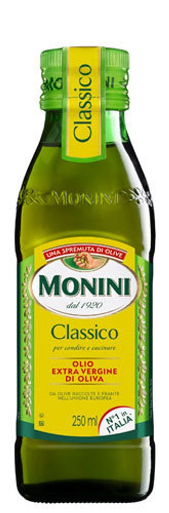 Monini Масло оливковое Classico, стеклянная бутылка, 250 мл