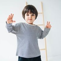 Лонгслив оверсайз "Полоска Графит"