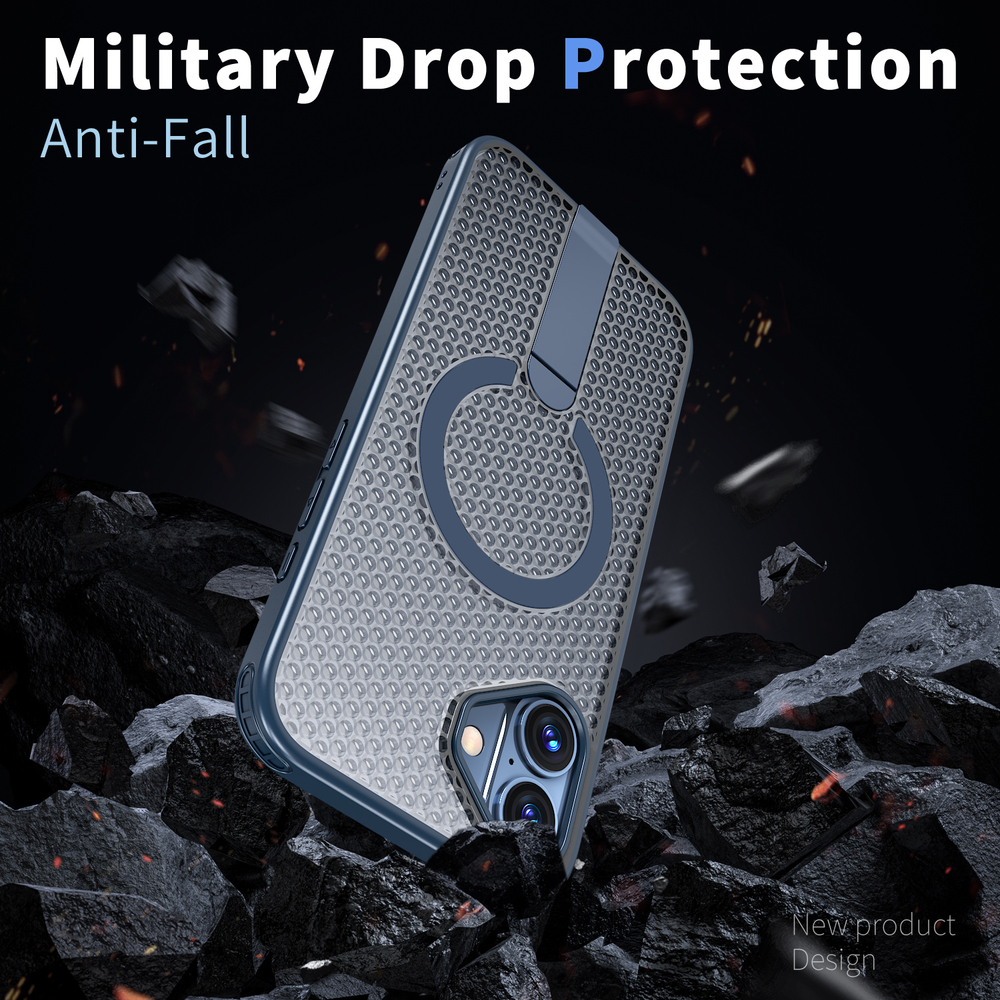 Прозрачный чехол Mesh Pro Magnetic Case для iPhone 16 Plus