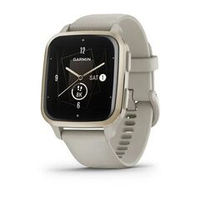 Смарт часы Garmin Venu Sq 2 Music Edition серый с безелем цвета кремового золота и силиконовым ремешком