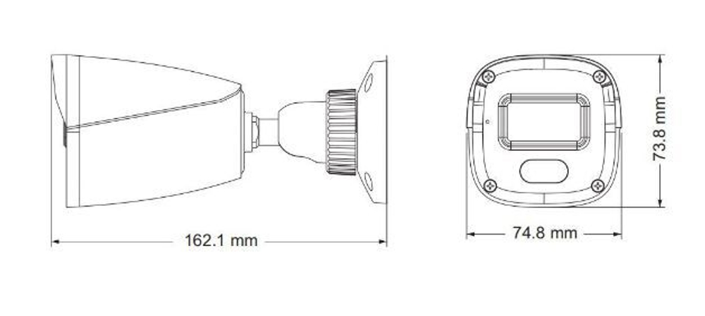 TD-9421C1L, IP камера (PE/WR1), 2 Мп, 2,8мм, белая