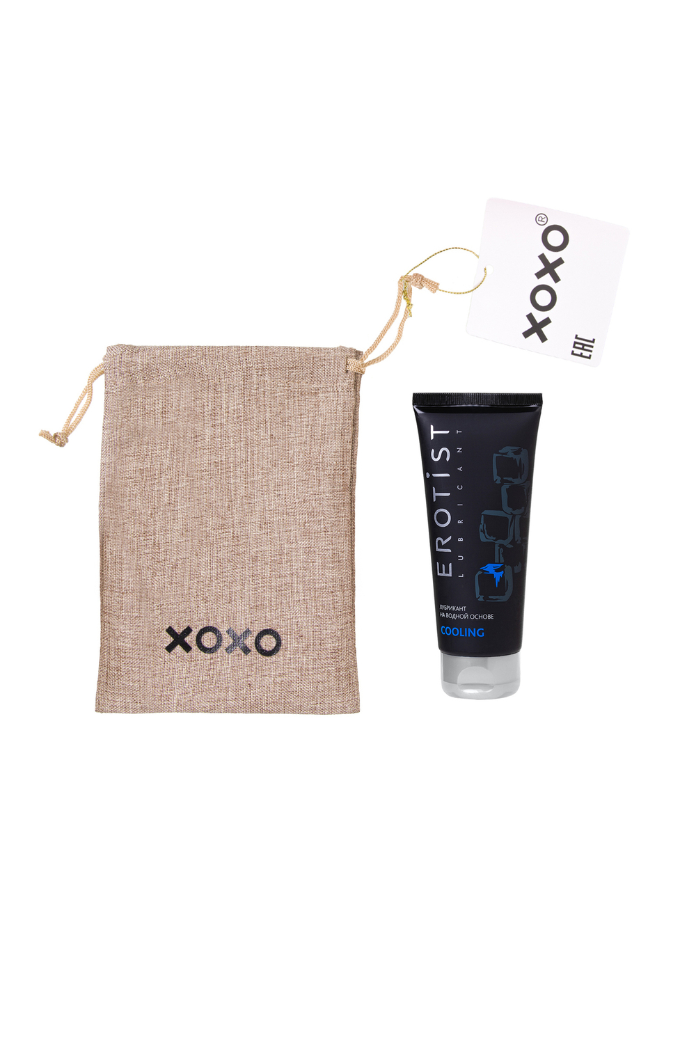 Мешочек XOXO, текстиль, 18х12 см