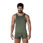 Зеленая мужская майка Basis Tank-Top (Размер: XL) (Цвет: зеленый)