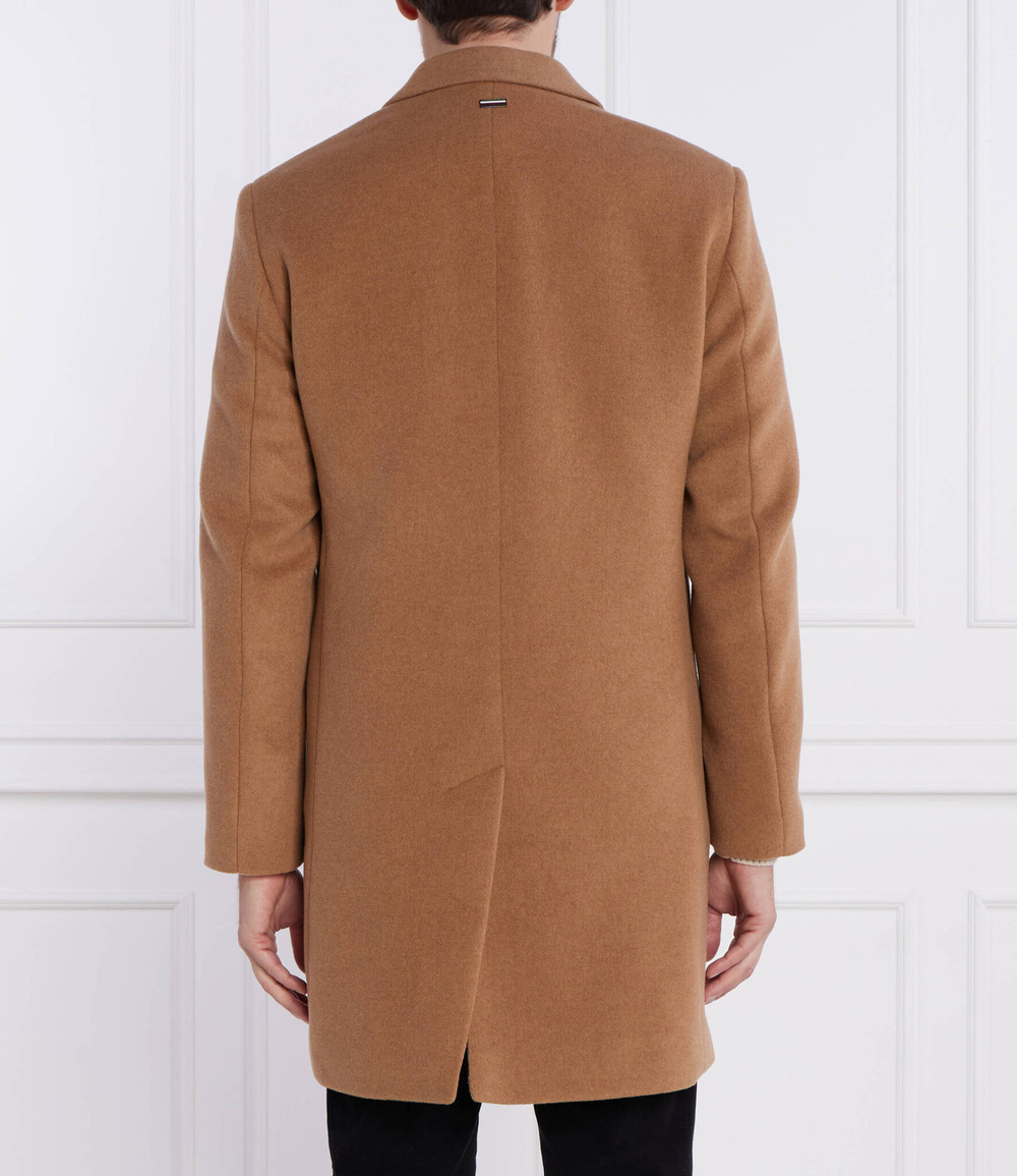 Хлопковое пальто dc wool mix Tommy Hilfiger - светло-коричневый(MW0MW32963)