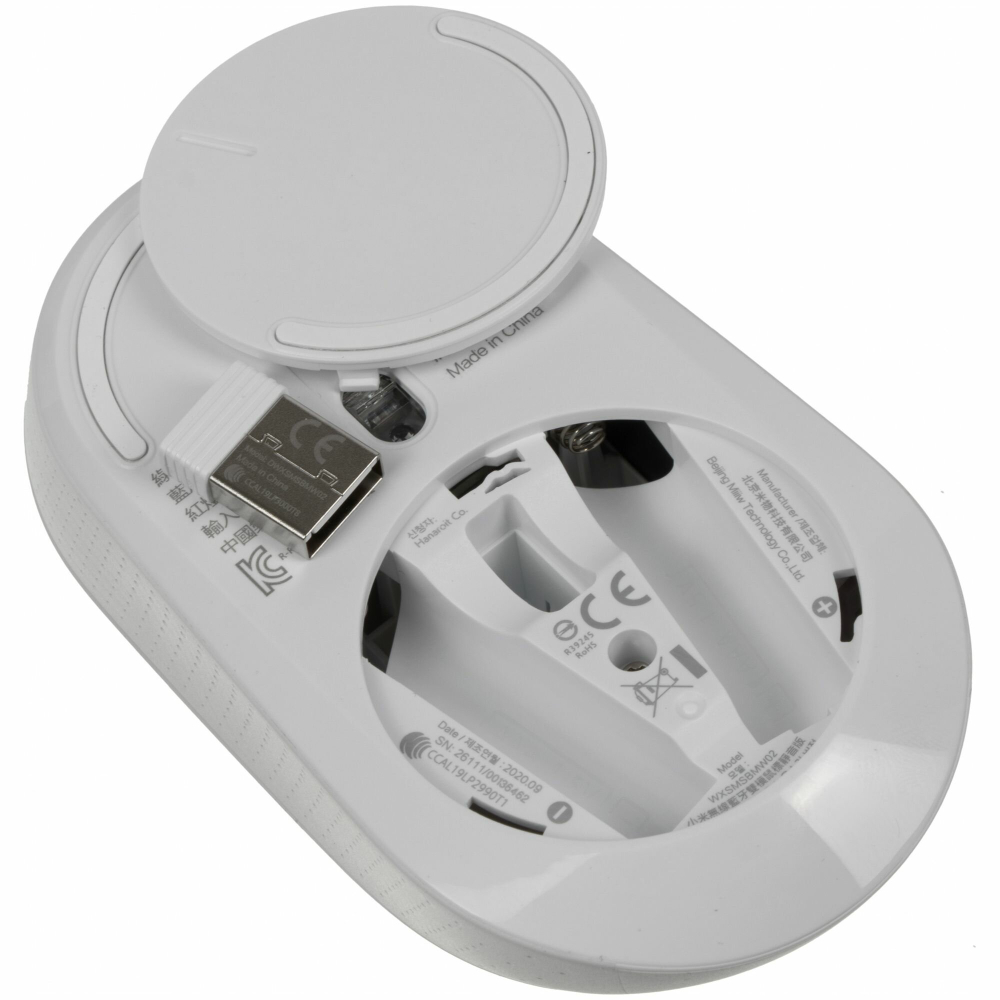 Xiaomi Беспроводная бесшумная мышь с двойным подключением Xiaomi Mi Mouse Silent Edition Dual Mode, Белый, WXSMSBMW02