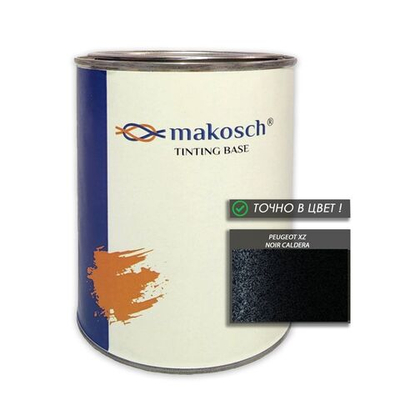 Автоэмаль makosch/PEUGEOT XZ, Базовая эмаль, чёрный, перламутр, 800мл.