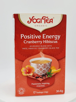 Чай Yogi Tea Positive Energy аюрведическая смесь с клюквой и гибискусом 17 пакетиков 30,6 г (из Финляндии)