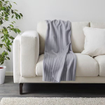IKEA Плед VITMOSSA, Фетр, серый в полоску 120х160 см (из Финляндии)