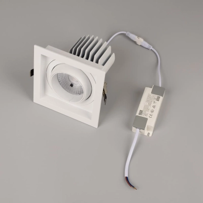 Светильник MS-VORTEX-BUILT-S140x140-30W Warm3000 (WH-WH, 50 deg, 230V) (Arlight, IP20 Металл, 5 лет)