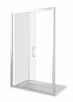 Душевая дверь в нишу Bas Latte WTW-130-C-WE 130*185 с поддоном 3см