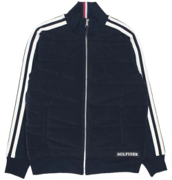 Куртка теннисная Tommy Hilfiger Monotype Mix Media - desert sky