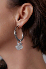 HMG 1324 S steel  Серьги hoop арт.1090