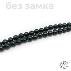 Нить бусин из авантюрина зеленого 8 мм