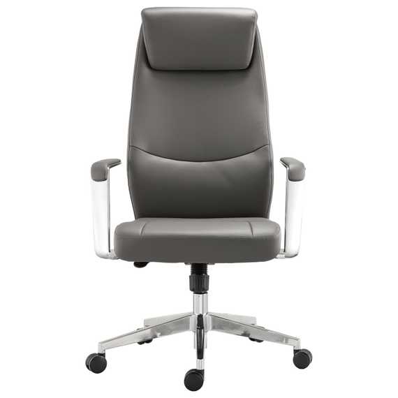 Кресло офисное BRABIX PREMIUM "Jazz EX-757", синхромеханизм, алюминий, экокожа, серое, 532490