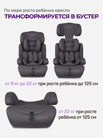 Автокресло детское CS-003 YB702A 2026 Тёмно-серый/Dark grey YB702A