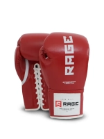 Перчатки боксерские на шнурках Rage Iron Will микрофибра красные