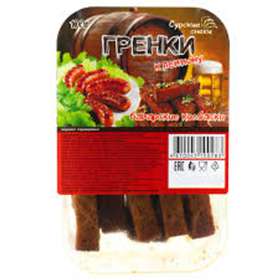 Гренки к ПЕННОМУ Баварские Колбаски 100гр*32шт