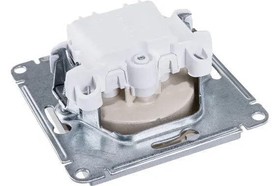Розетка Systeme Electric ATLASDESIGN без заземления алюминий 38193