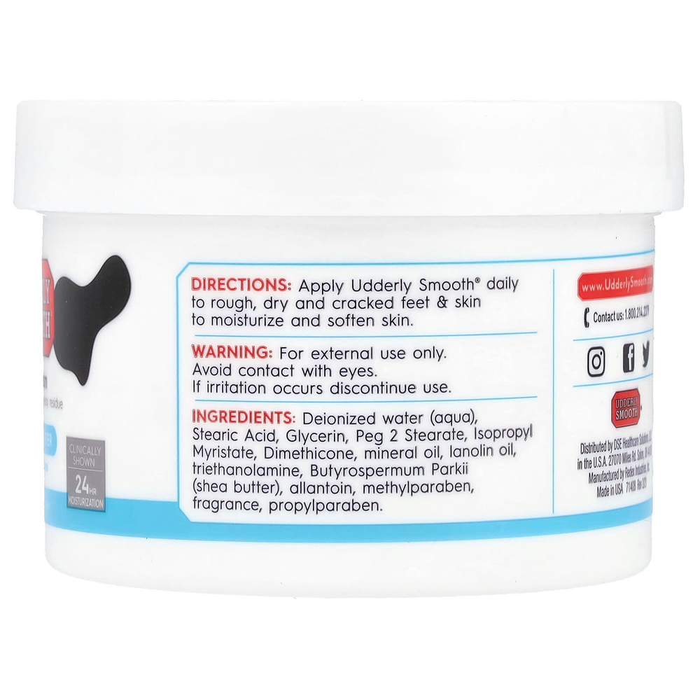 Udderly Smooth, Крем для ног с маслом ши, 227 г (8 унций)
