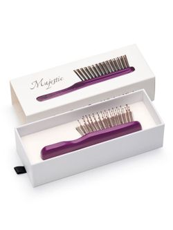 Расческа Majestic Scalp Brush фиолетовый жемчуг (дорожная версия)