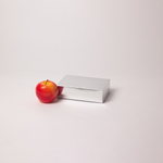 Коробка крышка-дно 17x4x12, серебро, картон глянцевый