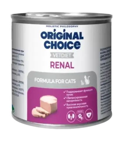 Original CHOICE VETDIET Renal консервы для взрослых кошек профилактика болезней почек 240 гр
