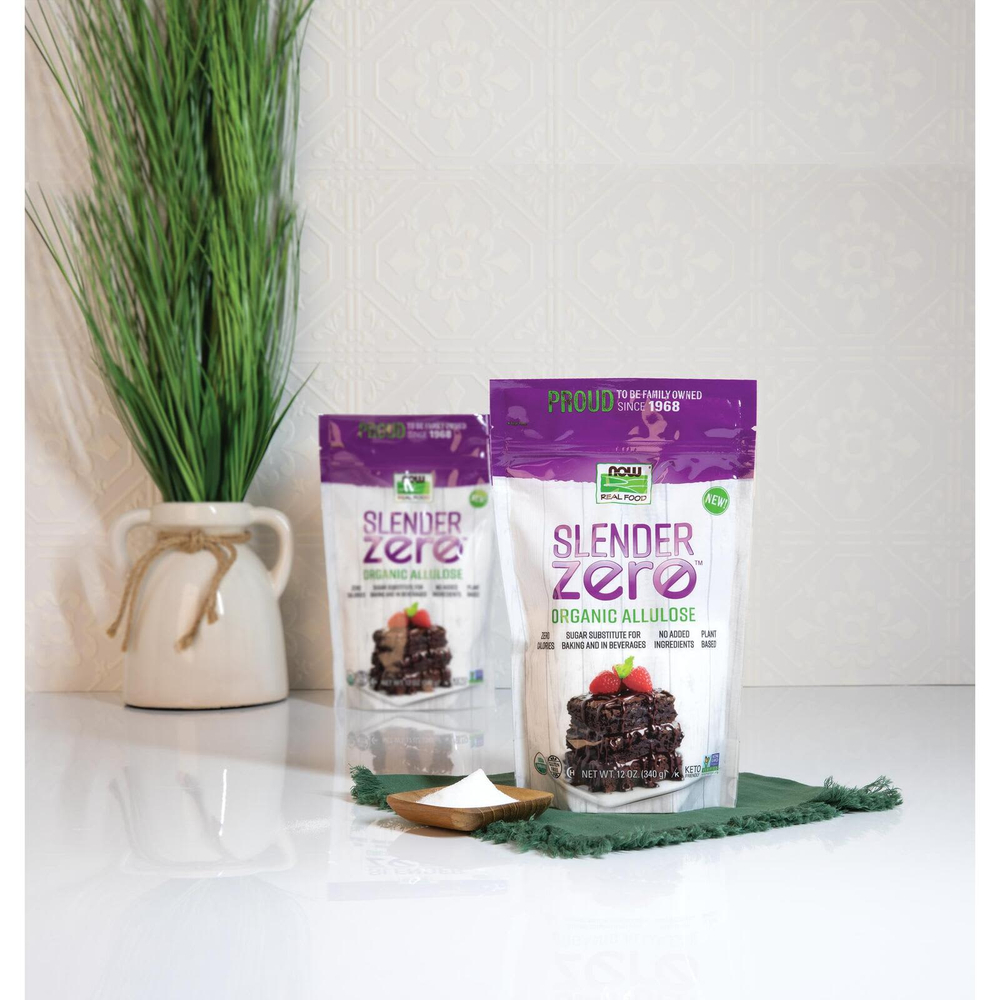 NOW Foods, Real Food, Slender Zero™, органическая аллюлоза, 340 г (12 унций)