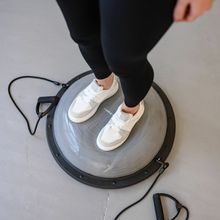Полусфера балансировочная UNIX Fit с эспандерами, 58 см