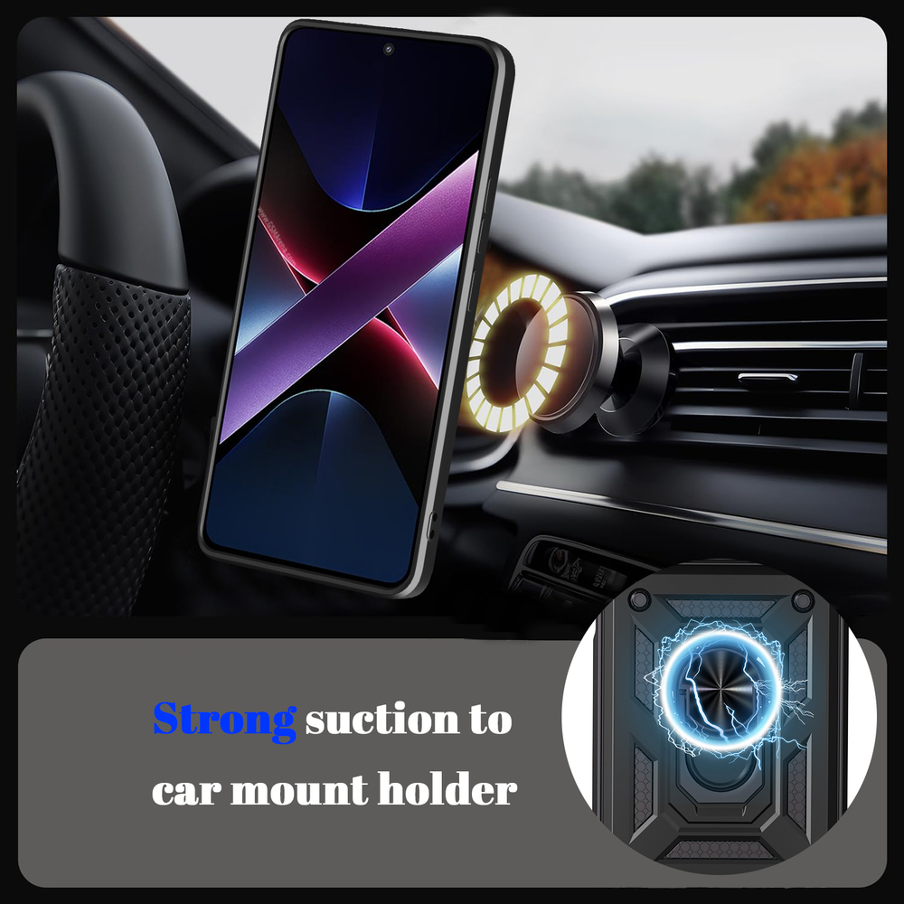 Чехол с кольцом Bumper Case для Xiaomi Poco M4 Pro 4G