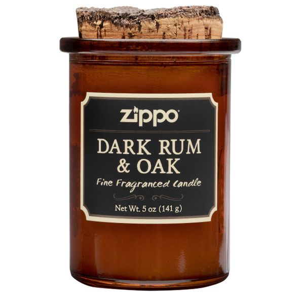 Цена наАроматизированная свеча ZIPPO Dark Rum & Oak, воск/хлопок/кора древесины/стекло, 70x100 мм